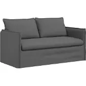 vidaXL Canapé gris foncé 156 x 82 x 85 cm Tissu