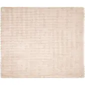 vidaXL Couverture en Fourrure de Lapin Synthétique 4 pcs Beige