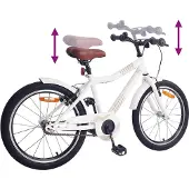 vidaXL Vélo enfant 24 pouces pour enfants de 8 à 12 ans, blanc