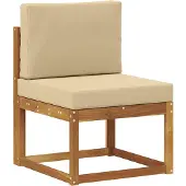 vidaXL Canapé d'extérieur de taille moyenne en bois massif d'acacia