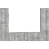 vidaXL : Ensemble de 6 meubles TV, couleur gris béton, fabriqué en panneaux de particules