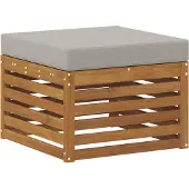 vidaXL Pouf d'Extérieur Bois d'Acacia Massif Naturel