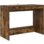 vidaXL Bureau-table en bois composite imitation chêne fumé, 100 x 45 x 75 cm