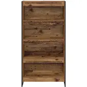 vidaXL Bibliothèque 2 pcs Bois Ancien 80 x 30 x 155 cm