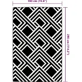 vidaXL Tapis d'extérieur ARAKIL Gris 190x290 cm PP