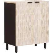 vidaXL Buffet Finition Lavage Blanc 60 x 33,5 x 75 cm