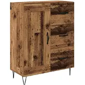 vidaXL Buffet haut avec tiroirs, 2 pièces, bois recyclé, aggloméré