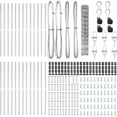 vidaXL Clôture en fil d'acier galvanisé, soudée, 50 x 1,2 m