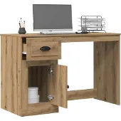 vidaXL Bureau Artisan en chêne 50 x 115 x 75 cm Matériau dérivé du bois