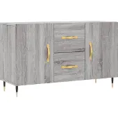 vidaXL Sideboard Gris Sonoma 100x36x60 cm Bois composite
