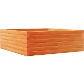 vidaXL Jardinière cire marron 70x70x23 cm bois de pin massif