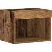 vidaXL Ensemble meuble TV avec LED, bois recyclé, 40 x 30 x 30 cm, aggloméré