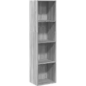 vidaXL Bibliothèque sonoma gris 40x30x152 cm bois d'ingénierie