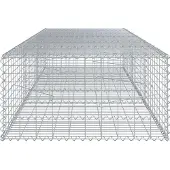 vidaXL Gabion avec couvercle 300x100x50 cm Fer galvanisé