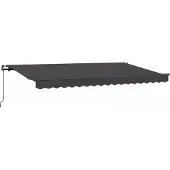 vidaXL , store enroulable anthracite, 350 x 200 cm, tissu