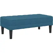 vidaXL banc Bleu 113 x 57 x 39 cm Velours