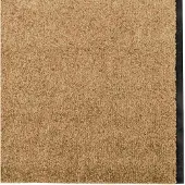 vidaXL Tapis d'entrée Crème et noir 120 x 350 cm Polyamide et PVC