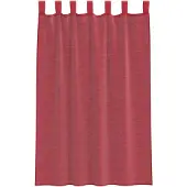 vidaXL Voile Rideaux avec poches pour tringles 2 pcs. Bordeaux
