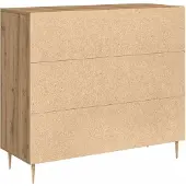 vidaXL Sideboard Chêne Artisan 90 x 34 x 80 cm Bois composite