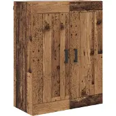 vidaXL Meuble haut, 2 pièces, bois d'œuvre, 69,5 x 34 x 180 cm, matériau de bois