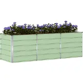 vidaXL Jardinière Vert 240 X 80 X 75 Cm Acier