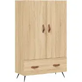 vidaXL Highboard chêne Sonoma 69,5x31x115 cm Matériau dérivé du bois
