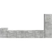 vidaXL Ensemble de meubles TV mural 3 pcs Béton Gris Bois composite
