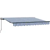 vidaXL Store rétractable bleu 300 x 200 cm Tissu