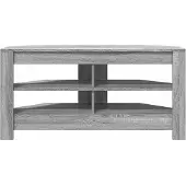 vidaXL Armoire TV d'angle Gris Sonoma 102 x 40,5 x 45 cm Bois composite