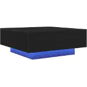 vidaXL , aspect chêne noir, 80 x 80 x 31 cm, matériau de bois