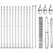 vidaXL Clôture en fil de fer soudé avec socle en béton, 25 x 1,2 m, argent