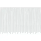 vidaXL Rideau en Dentelle Floral Blanc 180 x 400 cm Polyester