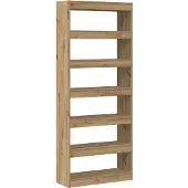 vidaXL Bibliothèque/Cloison en Chêne 80x30x198 cm