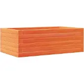 vidaXL Jardinière cire marron 70x40x23 cm bois de pin massif