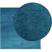vidaXL Tapis OVIEDO à poils courts turquoise 120x120 cm