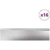 vidaXL Clôture anti-limaces 20 pcs argent acier inoxydable