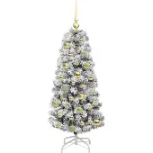 vidaXL Sapin de Noël Artificiel à Branches Articulées 120 cm PVC