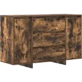 vidaXL Buffet en chêne fumé 120 x 41 x 75 cm, aggloméré
