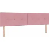 vidaXL Tête de lit rose 180 cm en velours