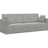 vidaXL Canapé-lit au sol Gris clair 213 x 70 x 77 cm Velours