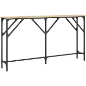 vidaXL Table console chêne sonoma 140x23x75 cm bois d'ingénierie