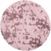 vidaXL Tapis Shaggy à poils longs NAVARRA rose poudré 240x240 cm