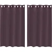 vidaXL Voile Rideaux avec oeillets 2 pcs. Violet 140x175 cm