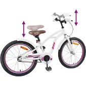 vidaXL Vélo enfant 20 pouces pour 6-11 ans Blanc