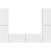 vidaXL : Ensemble de 6 meubles TV, blanc, en panneaux de fibres de bois