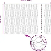 vidaXL : Clôture en panneaux soudés, 1,6 x 25 mètres, acier galvanisé, couleur argent