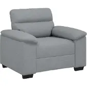 vidaXL Fauteuil gris clair 60 cm tissu