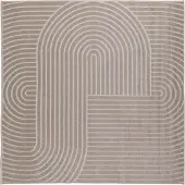 vidaXL Tapis de salon PALMERAS Beige 200 x 200 cm Polyester