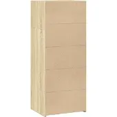 vidaXL Highboard chêne Sonoma 50x41x124 cm Matériau dérivé du bois