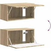 vidaXL Ensemble de meubles TV , 6 pièces, en bois d'ingénierie chêne Sonoma